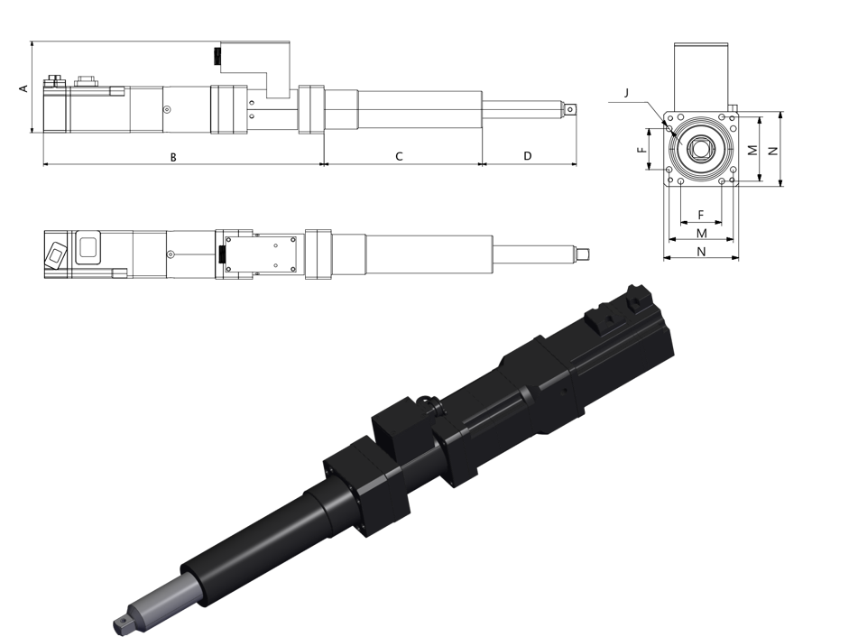 SK方型高精度拧紧轴